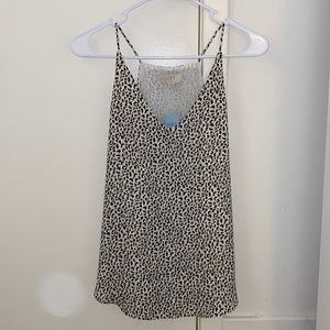 NWT Cheetah Print Tank Top, Polyester for Suits or Casual Wear, The Loft, SP